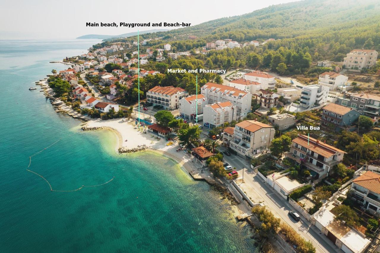 Villa Bua - Beautiful Seafront Apartments トロギール エクステリア 写真